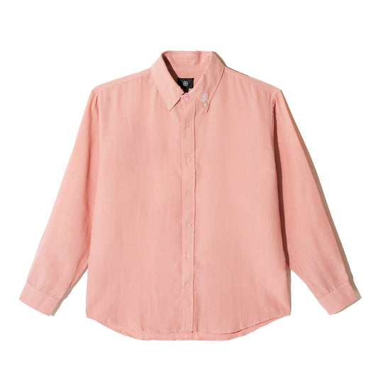 TIMELESS Salmon Linen Shirt